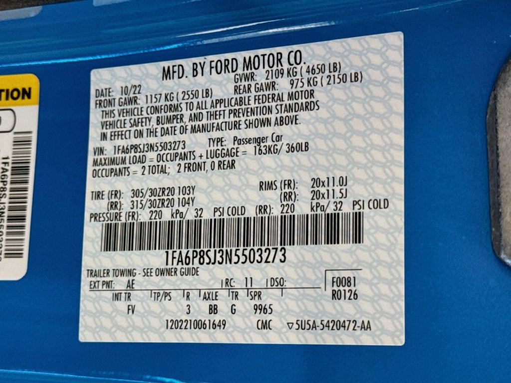 2022 Ford Mustang Shelby GT500