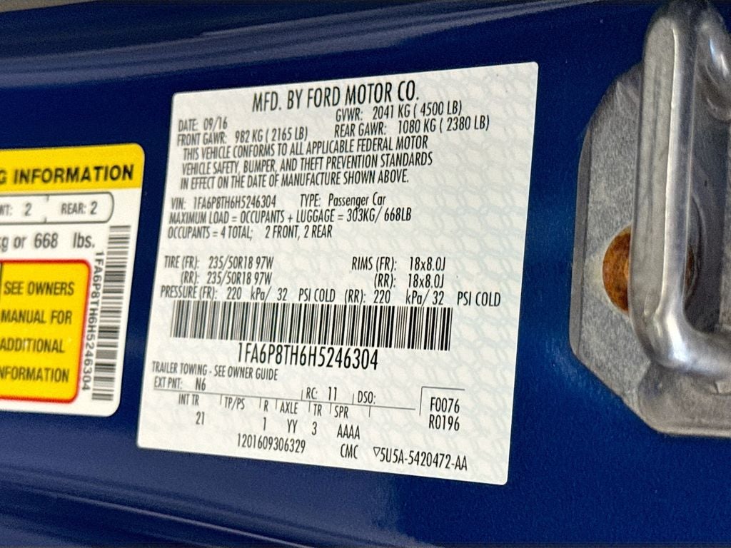 2017 Ford Mustang EcoBoost