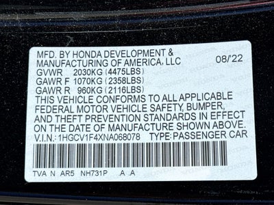 2022 Honda Accord Sport Special Edition