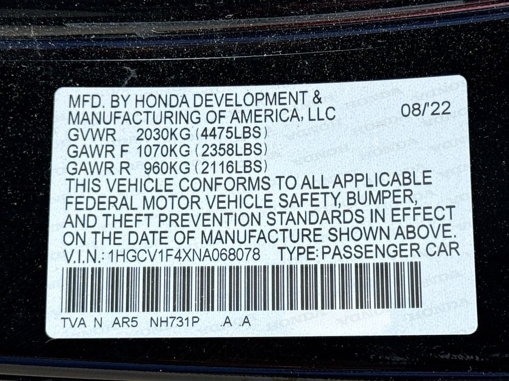 2022 Honda Accord Sport Special Edition