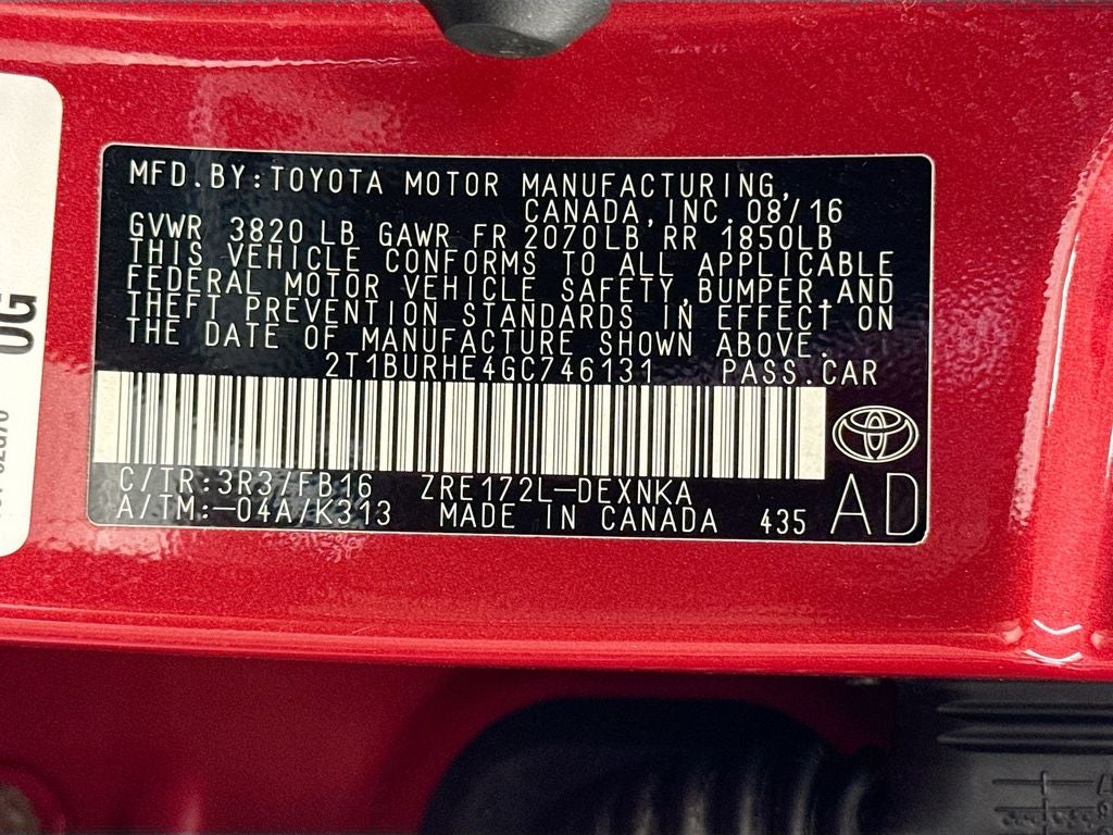 2016 Toyota Corolla LE