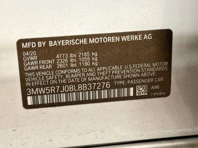 2020 BMW 3 Series 330i xDrive