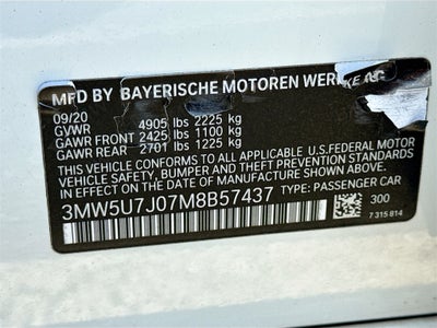 2021 BMW 3 Series M340i