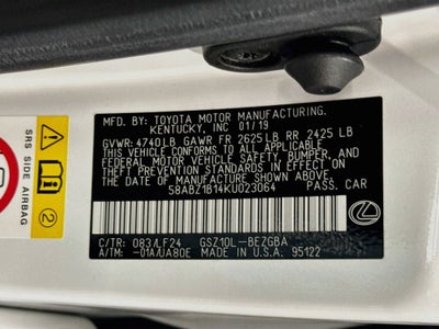 2019 Lexus ES 350 F Sport