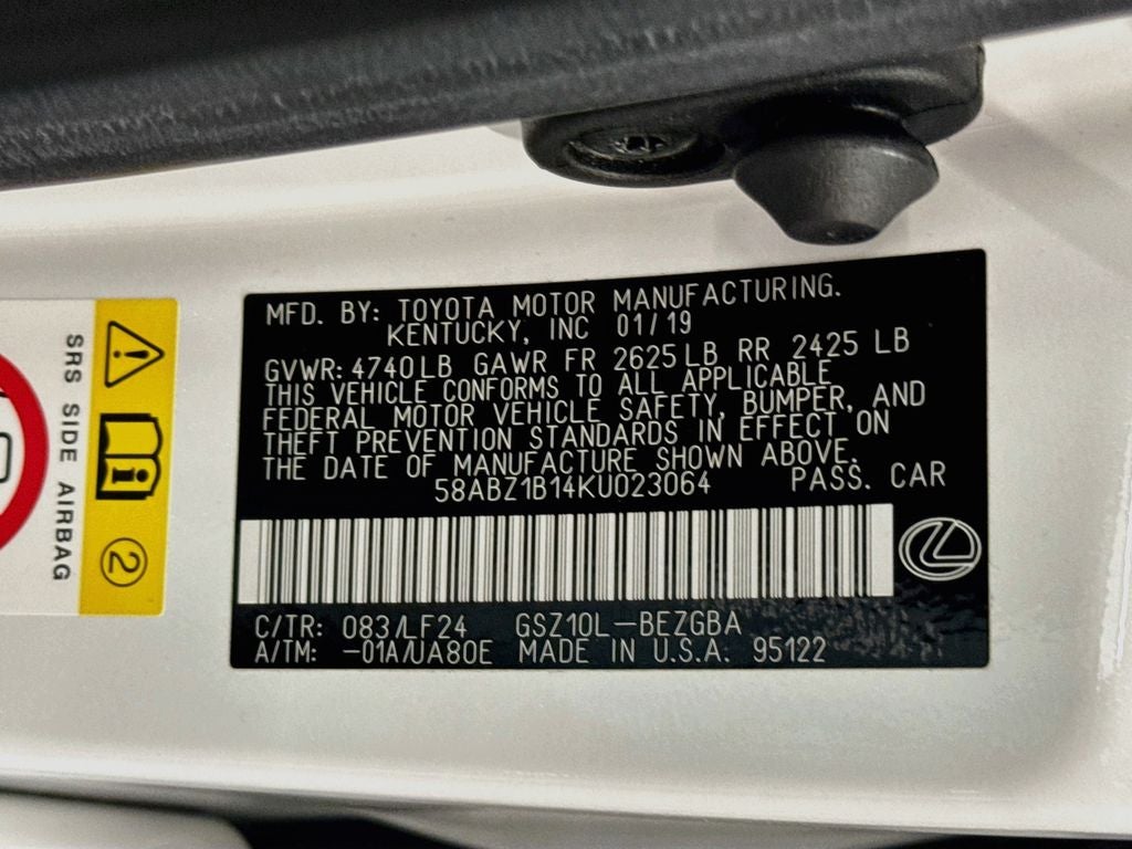 2019 Lexus ES 350 F Sport