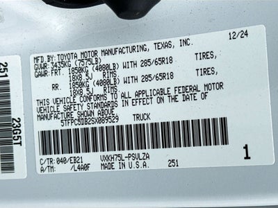 2025 Toyota Tundra Hybrid TRD Pro