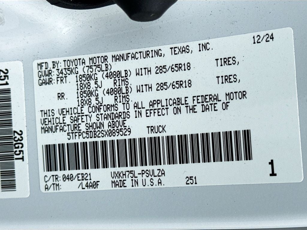 2025 Toyota Tundra Hybrid TRD Pro