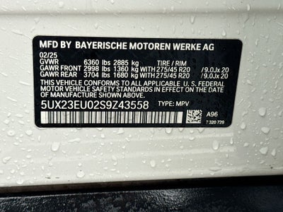 2025 BMW X5 xDrive40i