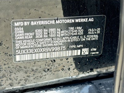 2024 BMW X6 xDrive40i