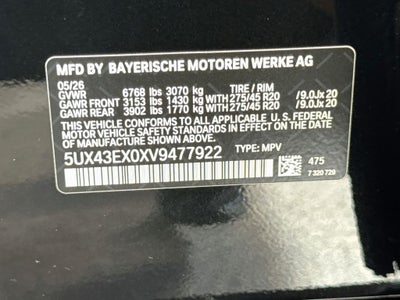 2027 BMW X6 M60i