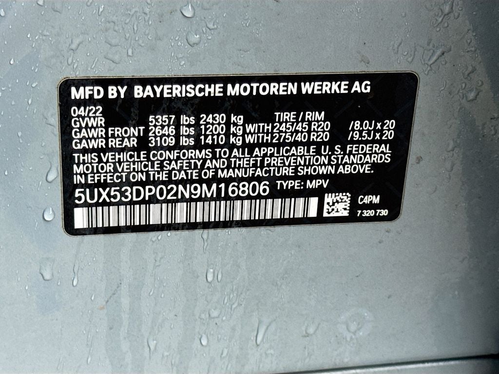 2022 BMW X3 xDrive30i