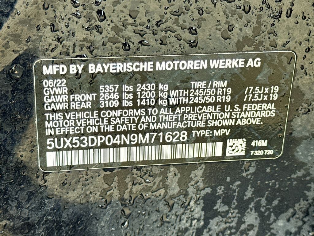 2022 BMW X3 xDrive30i