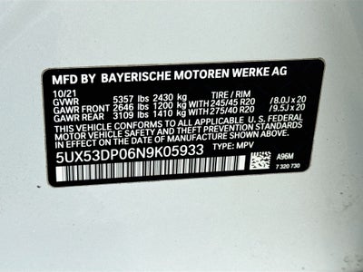 2022 BMW X3 xDrive30i