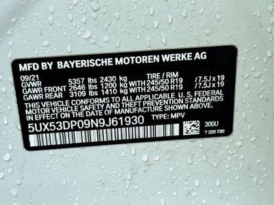 2022 BMW X3 xDrive30i