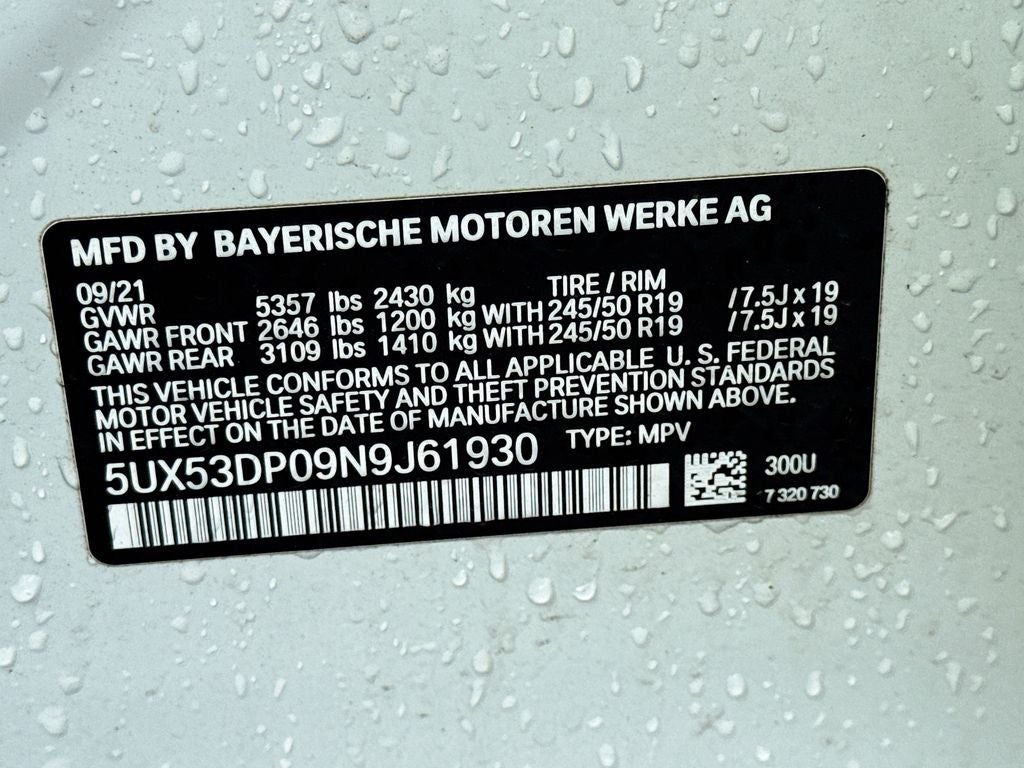 2022 BMW X3 xDrive30i