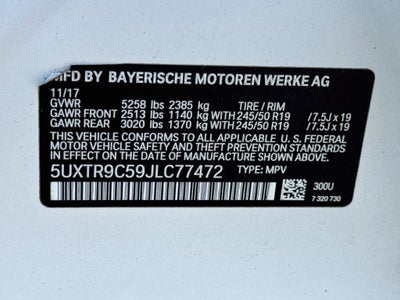 2018 BMW X3 xDrive30i