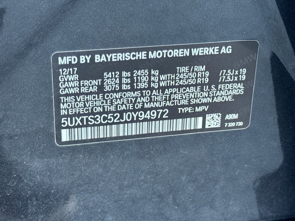 2018 BMW X3 M40i