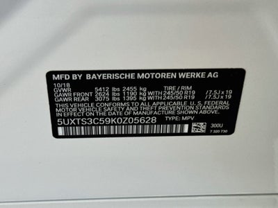 2019 BMW X3 M40i