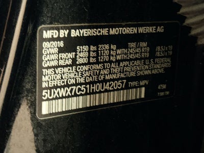 2017 BMW X3 xDrive35i