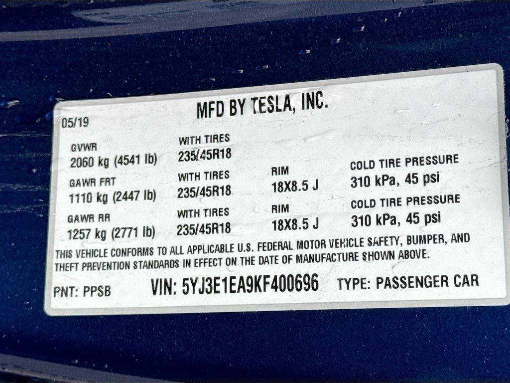 2019 Tesla Model 3 Base
