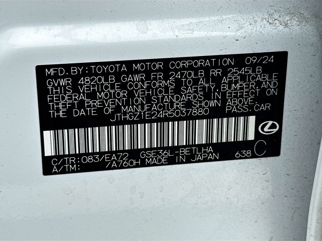 2024 Lexus IS 350 F SPORT