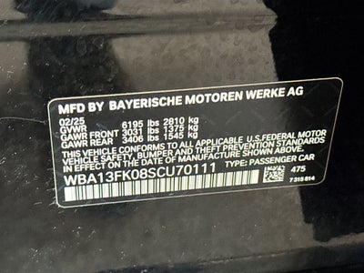 2025 BMW 550e xDrive 550e xDrive