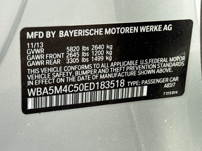 2014 BMW 5 Series 535i xDrive Gran Turismo