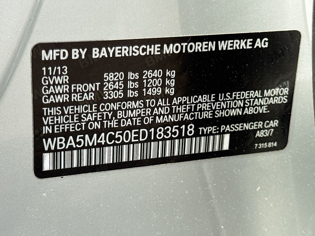 2014 BMW 5 Series 535i xDrive Gran Turismo