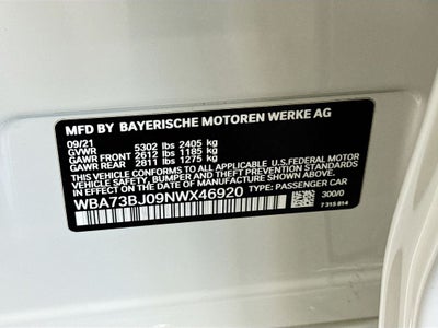 2022 BMW 5 Series 540i xDrive