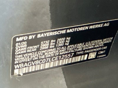 2020 BMW 850i M850i xDrive Gran Coupe
