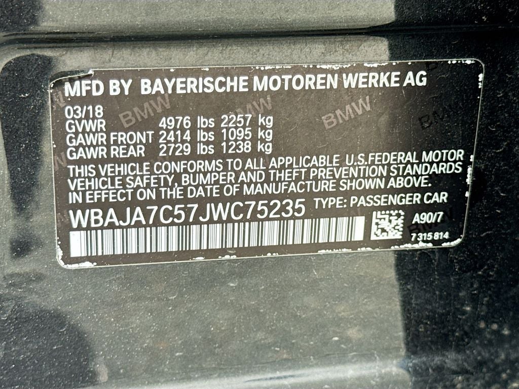 2018 BMW 5 Series 530i xDrive