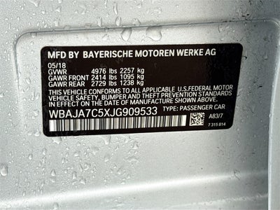 2018 BMW 5 Series 530i xDrive