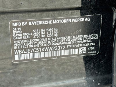 2019 BMW 5 Series 540i xDrive
