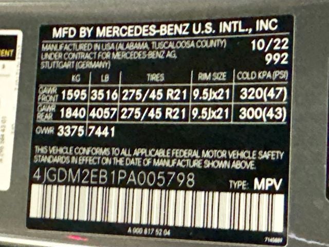 2023 Mercedes-Benz EQS 450 4MATIC®