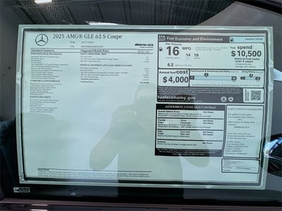 2025 Mercedes-Benz GLE GLE 63 S AMG® 4MATIC®