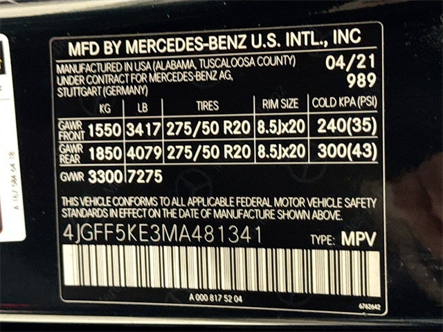 2021 Mercedes-Benz GLS GLS 450 4MATIC®