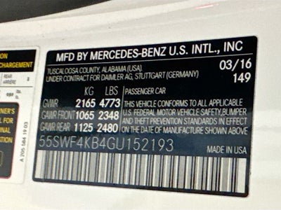 2016 Mercedes-Benz C-Class C 300 4MATIC®