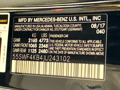 2018 Mercedes-Benz C-Class C 300 4MATIC®