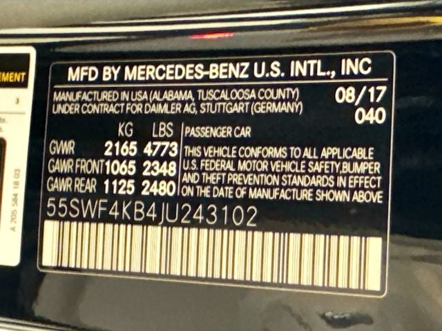 2018 Mercedes-Benz C-Class C 300 4MATIC®