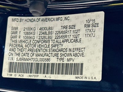 2016 Honda CR-V EX-L