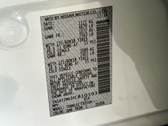 2015 Nissan Rogue SL