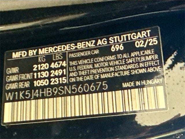 2025 Mercedes-Benz CLA CLA 250 4MATIC®