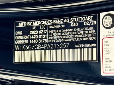 2023 Mercedes-Benz S-Class S 580 4MATIC®
