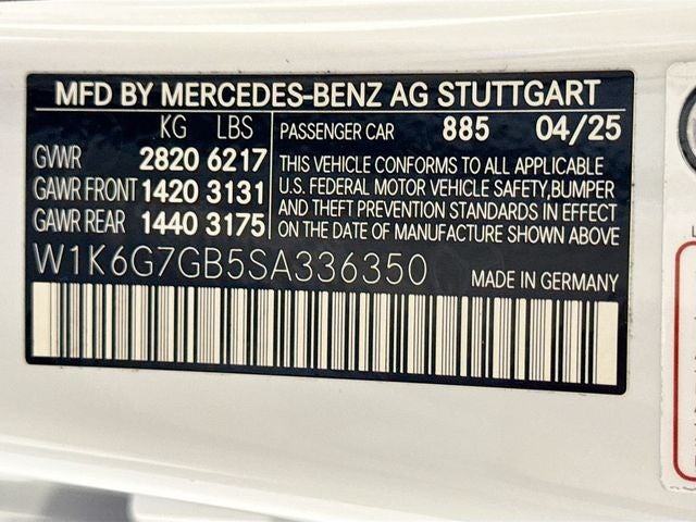 2025 Mercedes-Benz S-Class S 580 4MATIC®