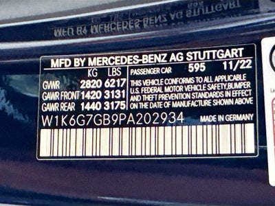 2023 Mercedes-Benz S-Class S 580 4MATIC®