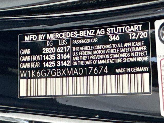 2021 Mercedes-Benz S-Class S 580 4MATIC®