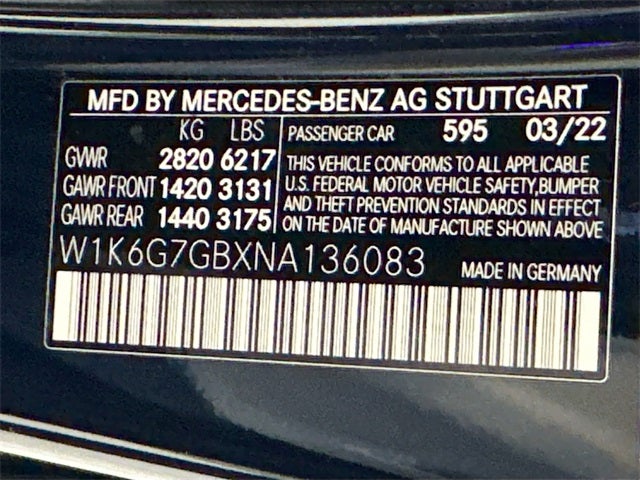2022 Mercedes-Benz S-Class S 580 4MATIC®