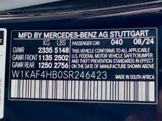 2025 Mercedes-Benz C-Class C 300 4MATIC®