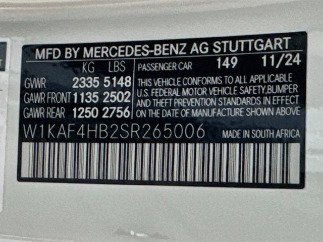 2025 Mercedes-Benz C-Class C 300 4MATIC®