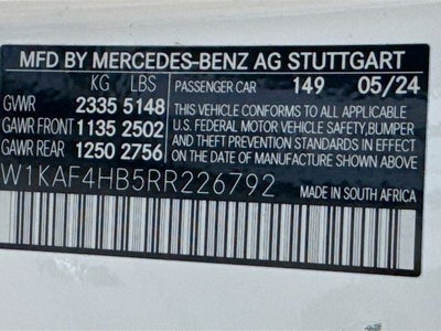 2024 Mercedes-Benz C-Class C 300 4MATIC®